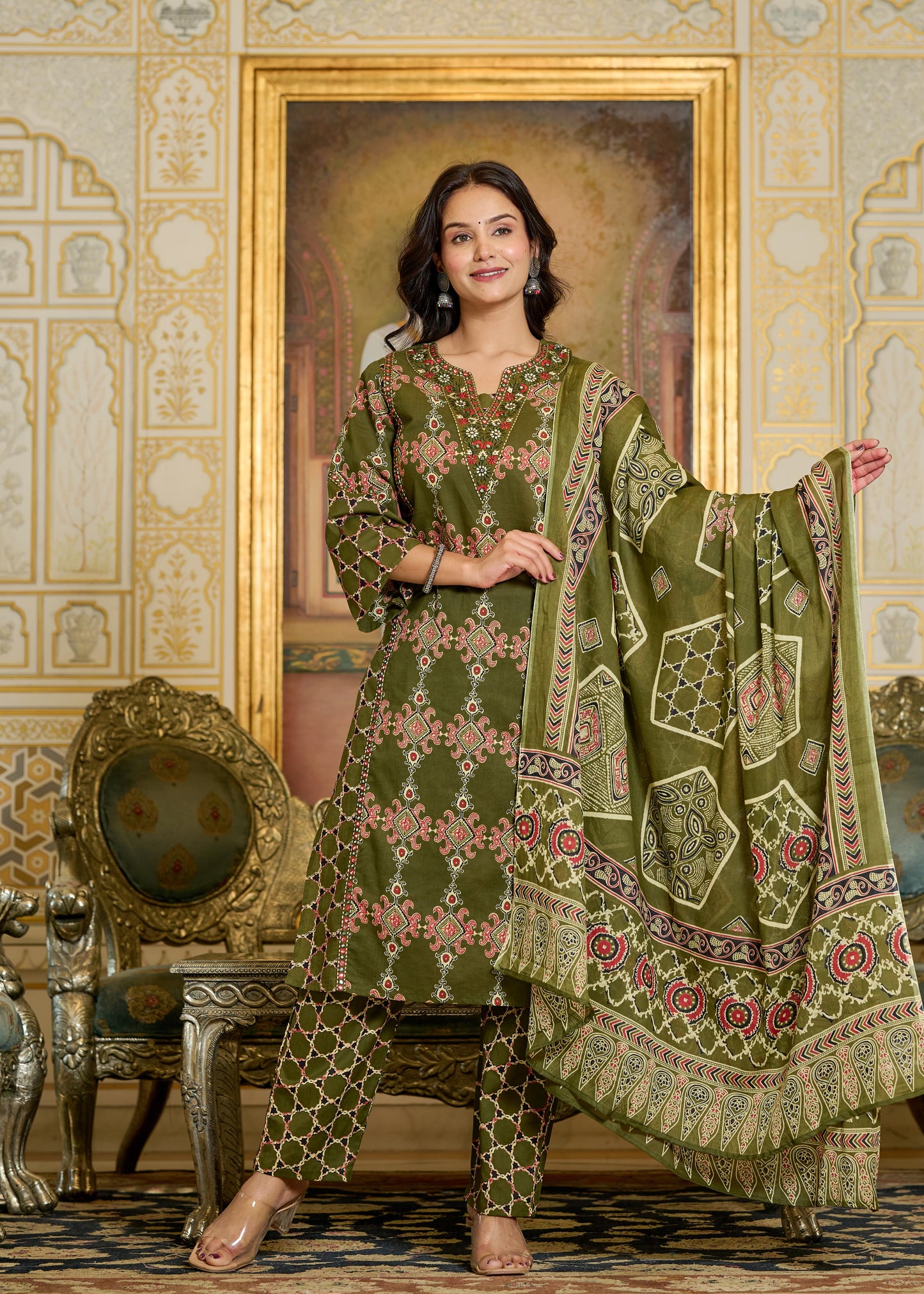 Elegant Three-Piece Suit Set