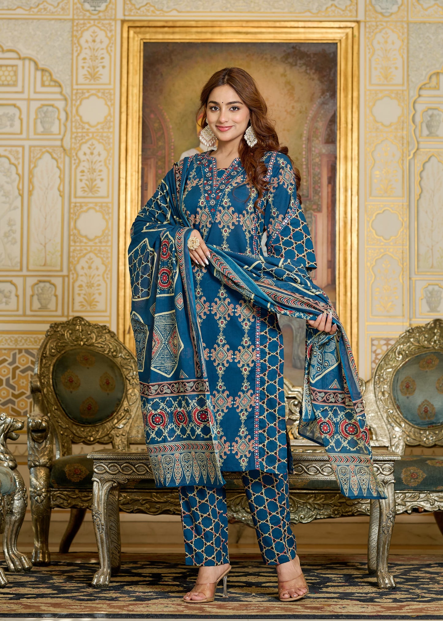 Elegant Three-Piece Suit Set