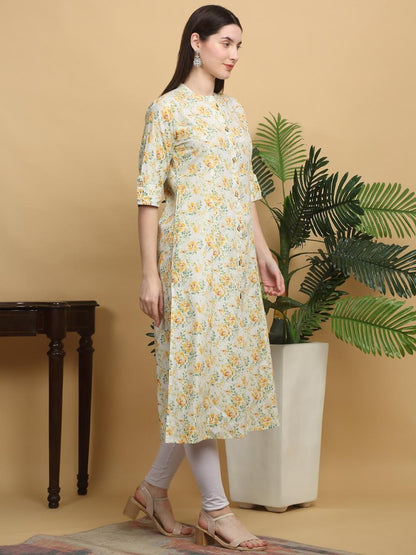 Golden Glow Yellow Kurti